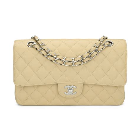 chanel classic flap medium silver hardware